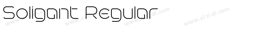 Soligant Regular字体转换 Soligant Regular字体转换